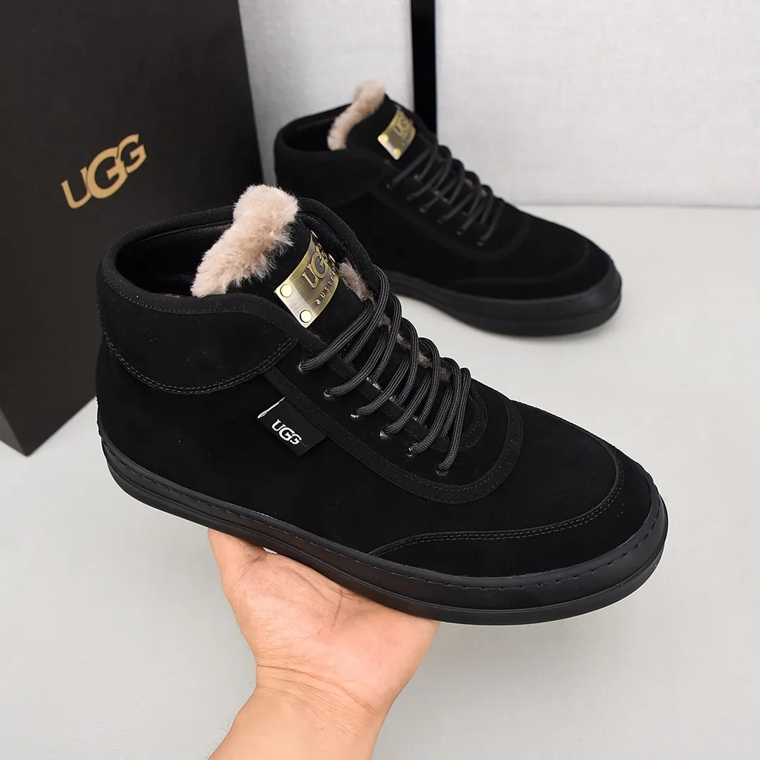 PP520🛜🛜🛜【ugg】The upper is made of waterproof nubuck, real wool lining, and non-slip rubber sole. Warm and comfortable, a must-have in winter! Men's size 38-44 (custom-made size 45 is non-refundable).